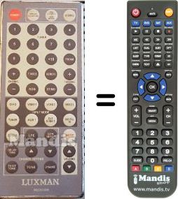 Replacement remote control LUXMAN LR2200
