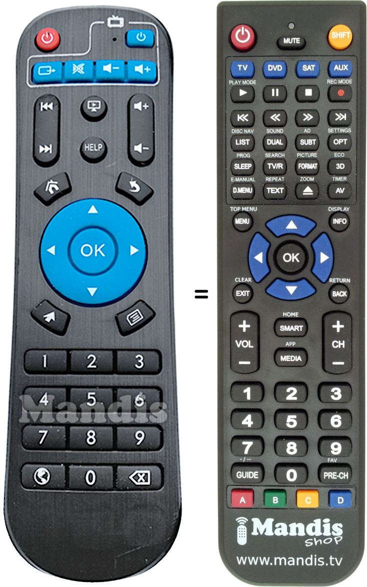 Replacement remote control A95X