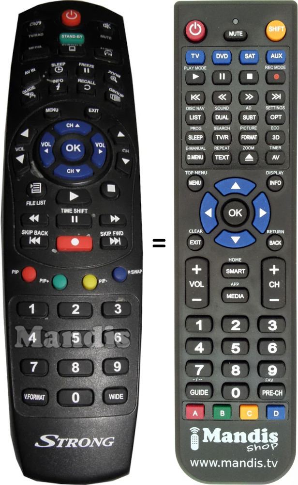 Replacement remote control Strong SRT7000