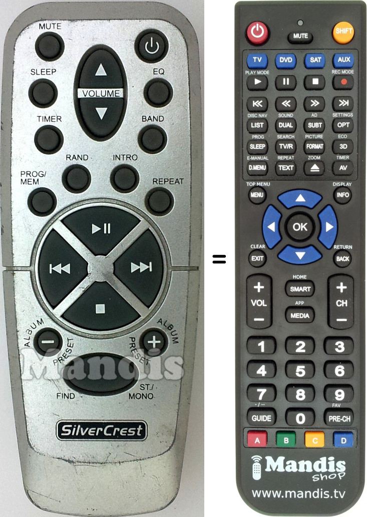 Replacement remote control KH2265
