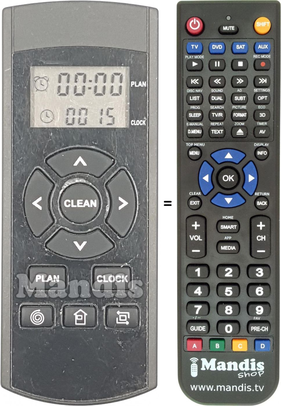 Replacement remote control MD18500