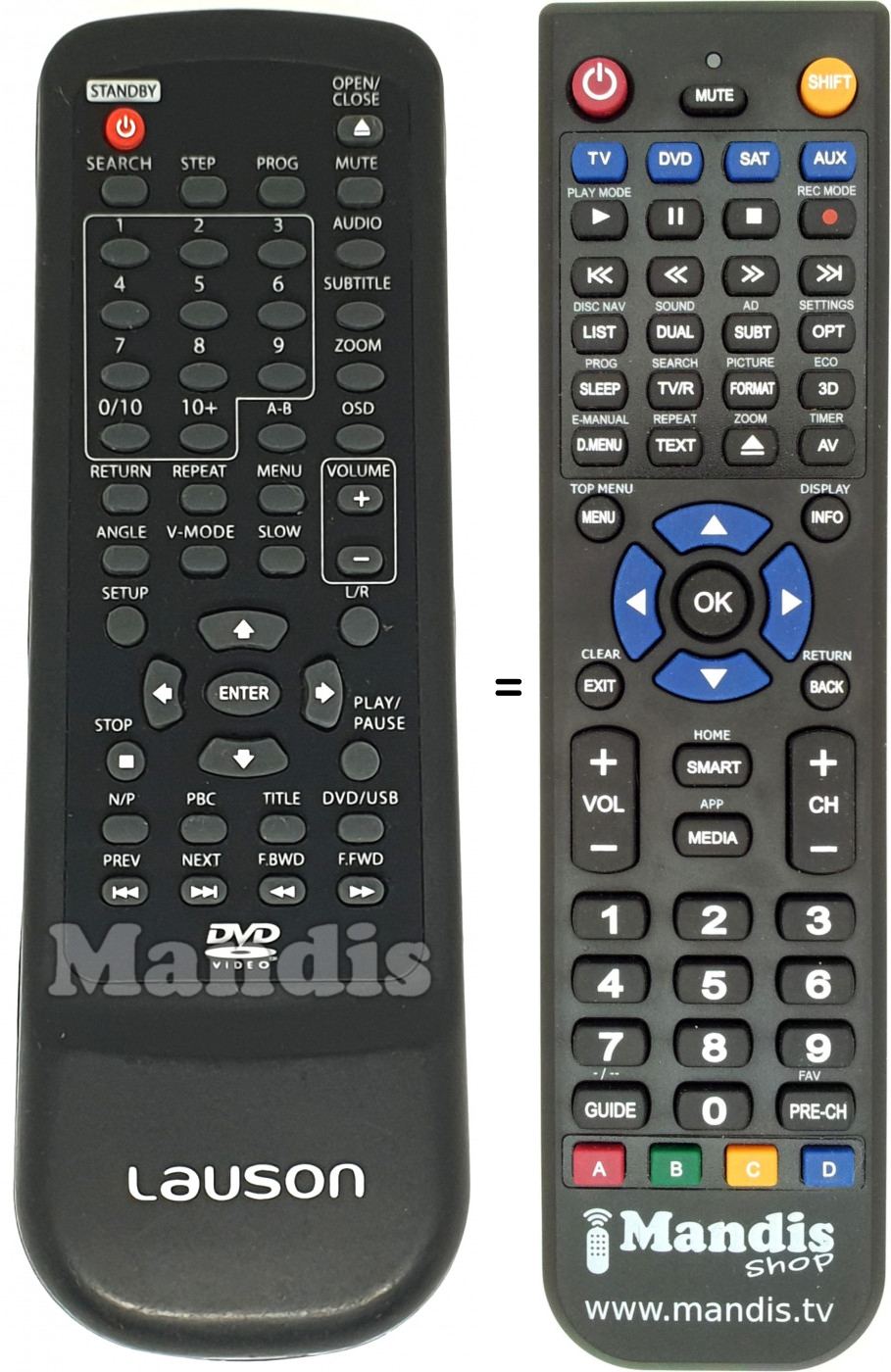 Replacement remote control JL-168