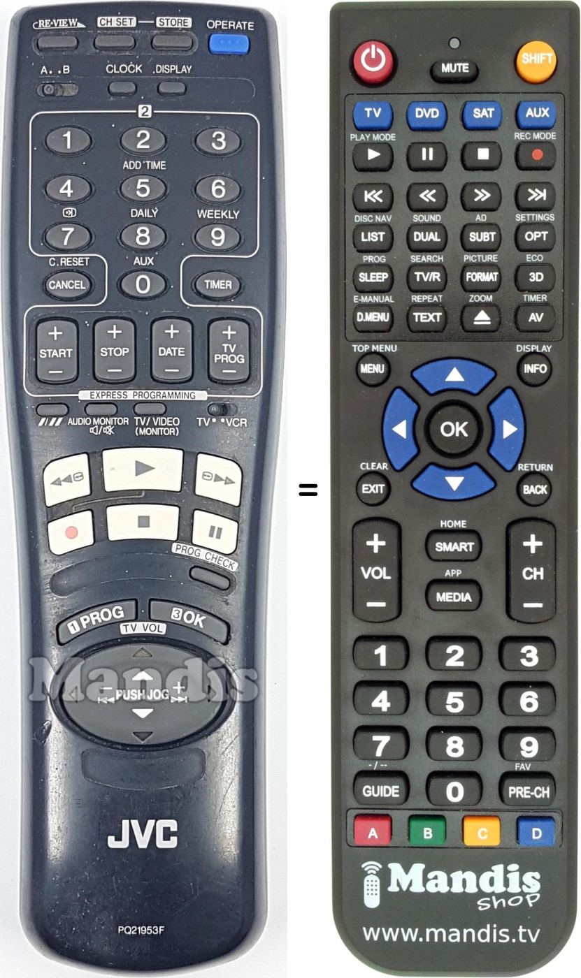 Replacement remote control PQ21953F6
