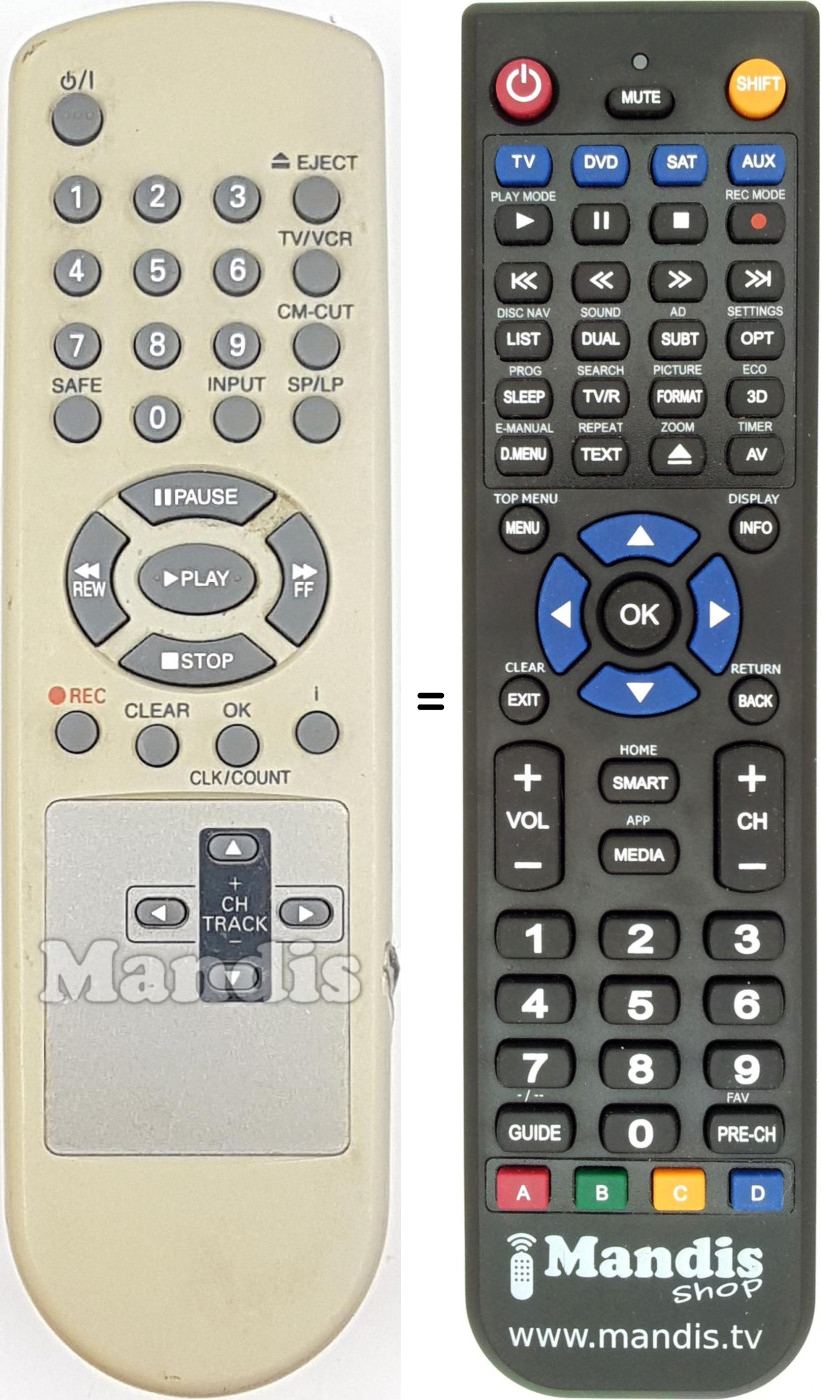 Replacement remote control REMCON1716