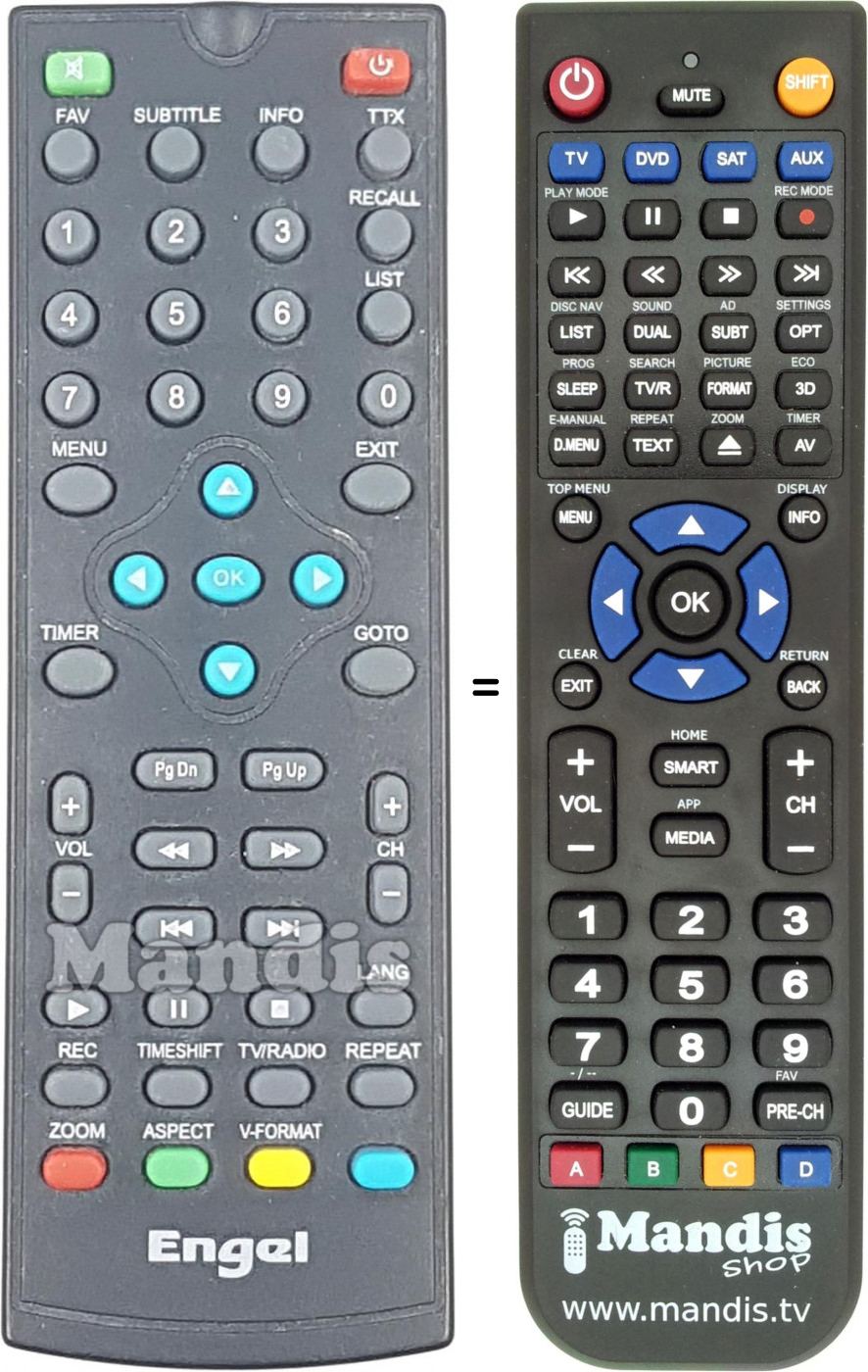 Replacement remote control REMCON1723