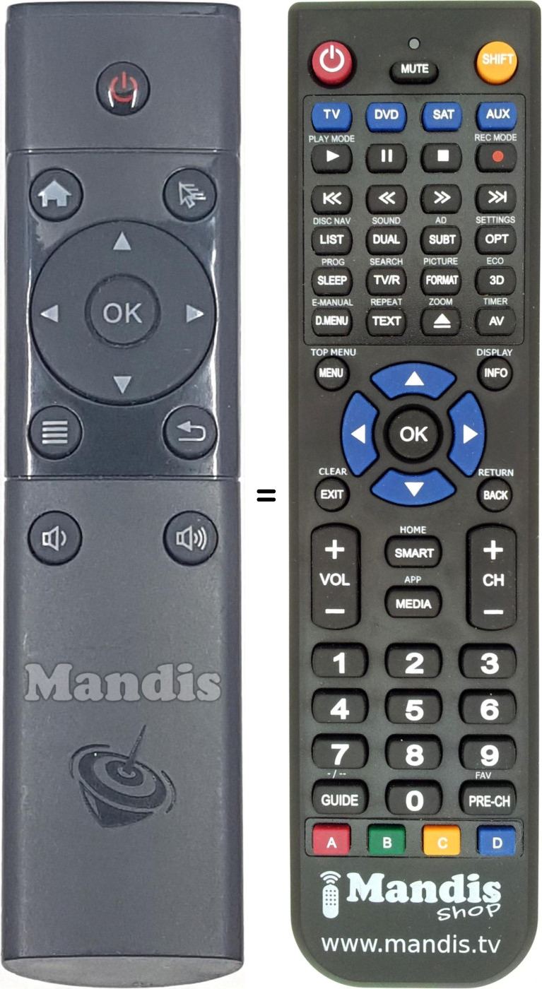 Replacement remote control REMCON1772