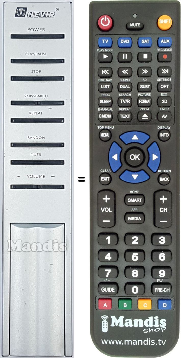 Replacement remote control REMCON1996