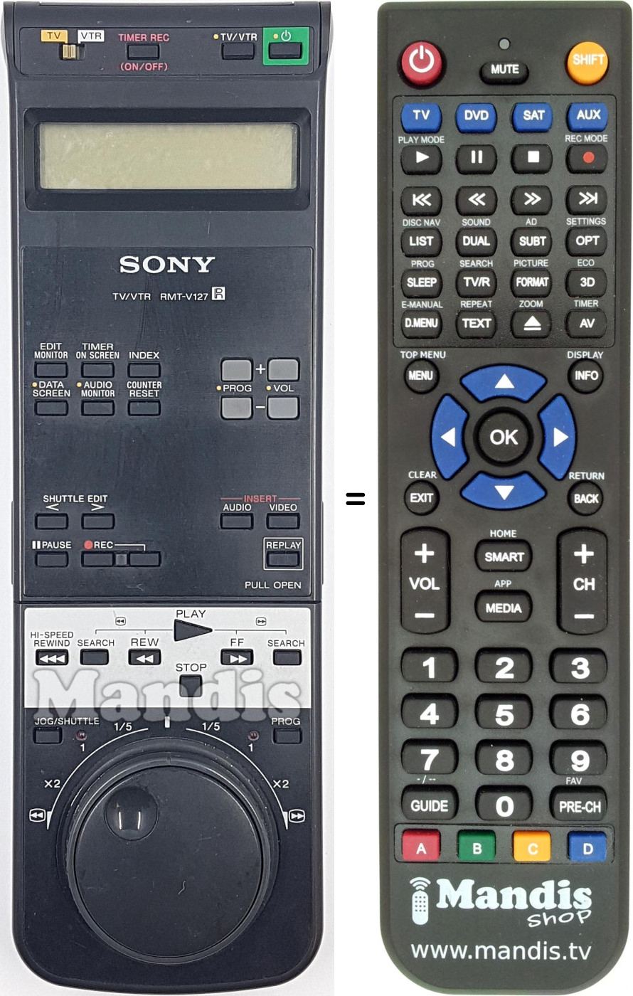 Replacement remote control RMT V127