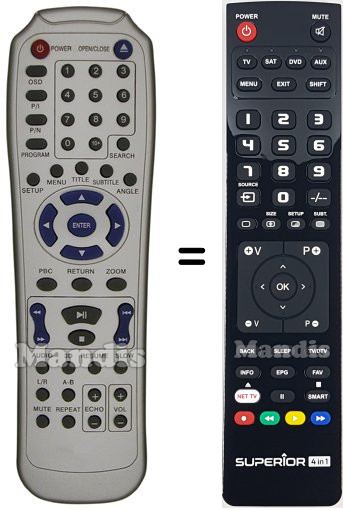 Replacement remote control Amstrad D260