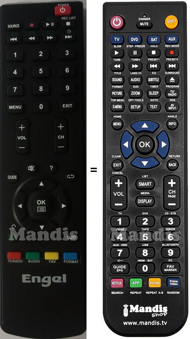 Replacement remote control Engel Everled1