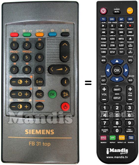 Replacement remote control Siemens FB 31 TOP