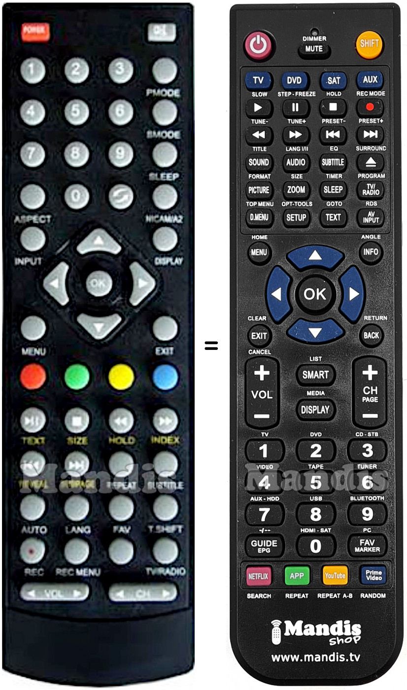 Replacement remote control Sonoko001