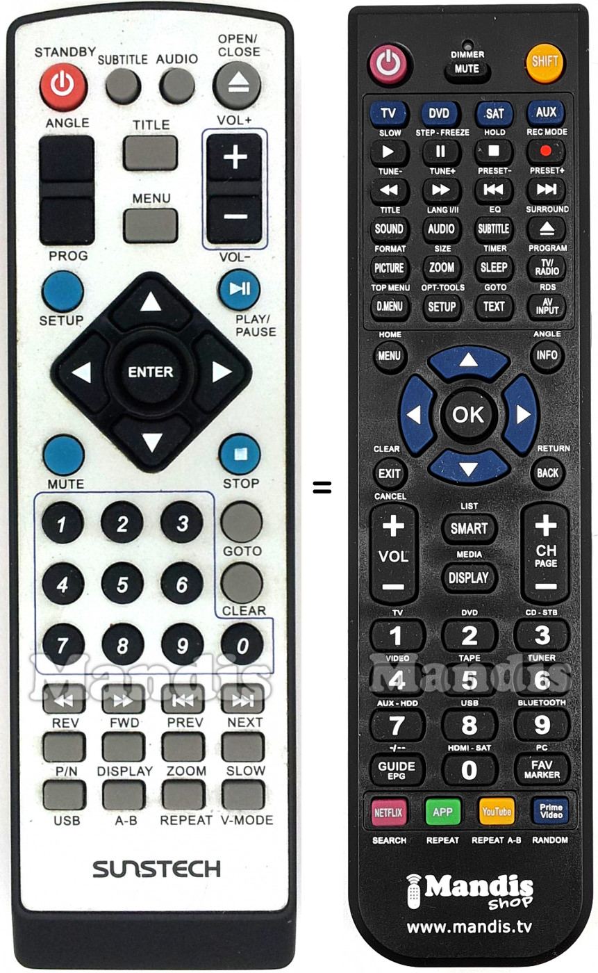 Replacement remote control United REMCON511