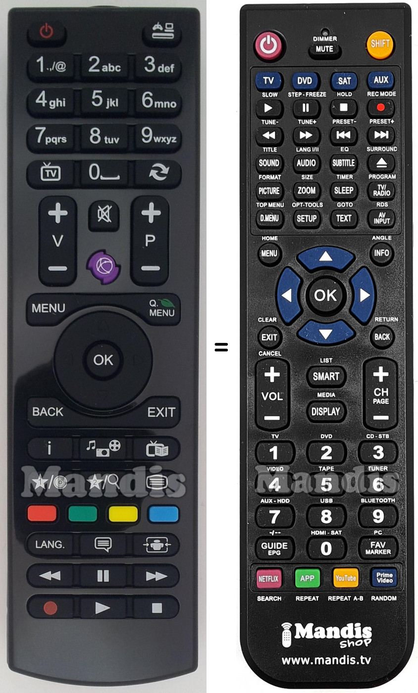 Replacement remote control RC4810