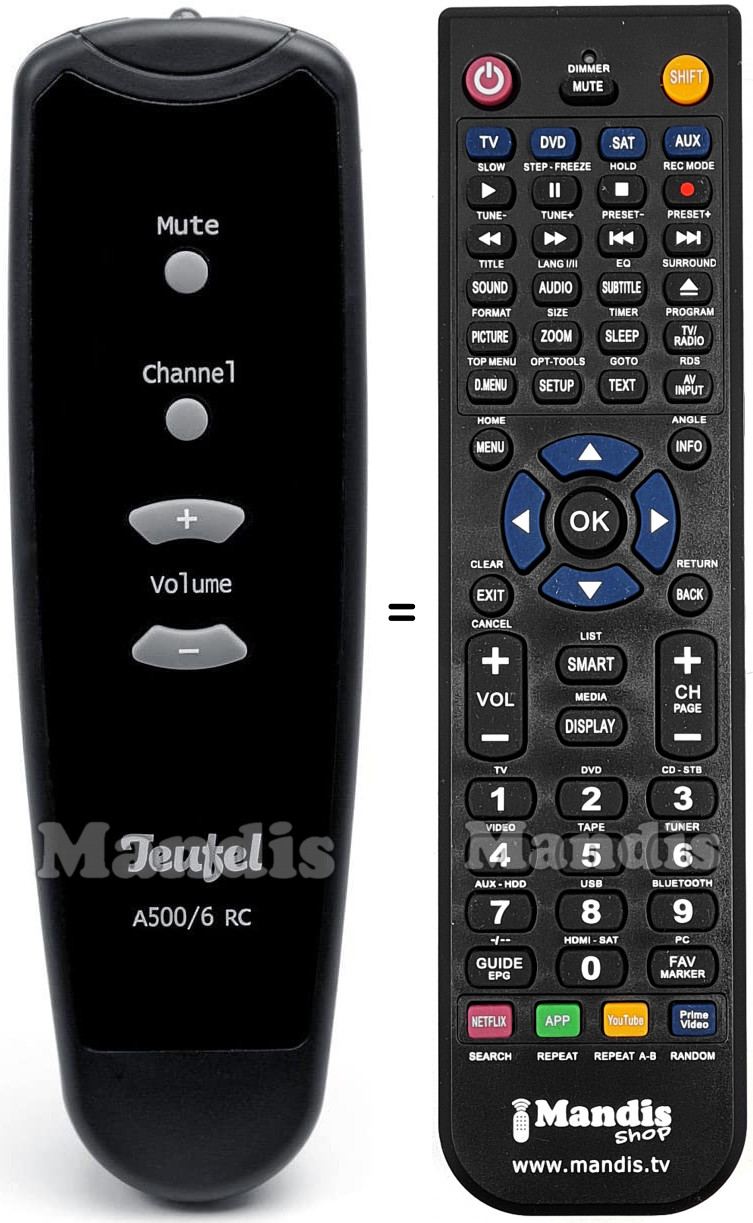 Replacement remote control Teufel HVS50269