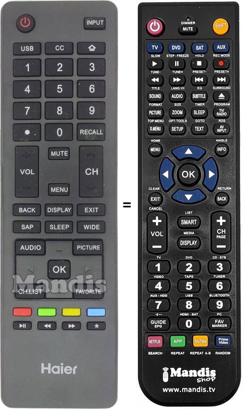 Replacement remote control 06-513W46-HT03X