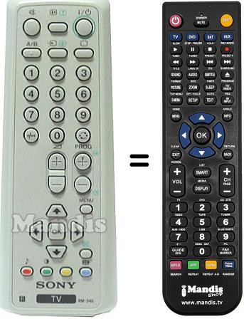 Replacement remote control Sony RM 946