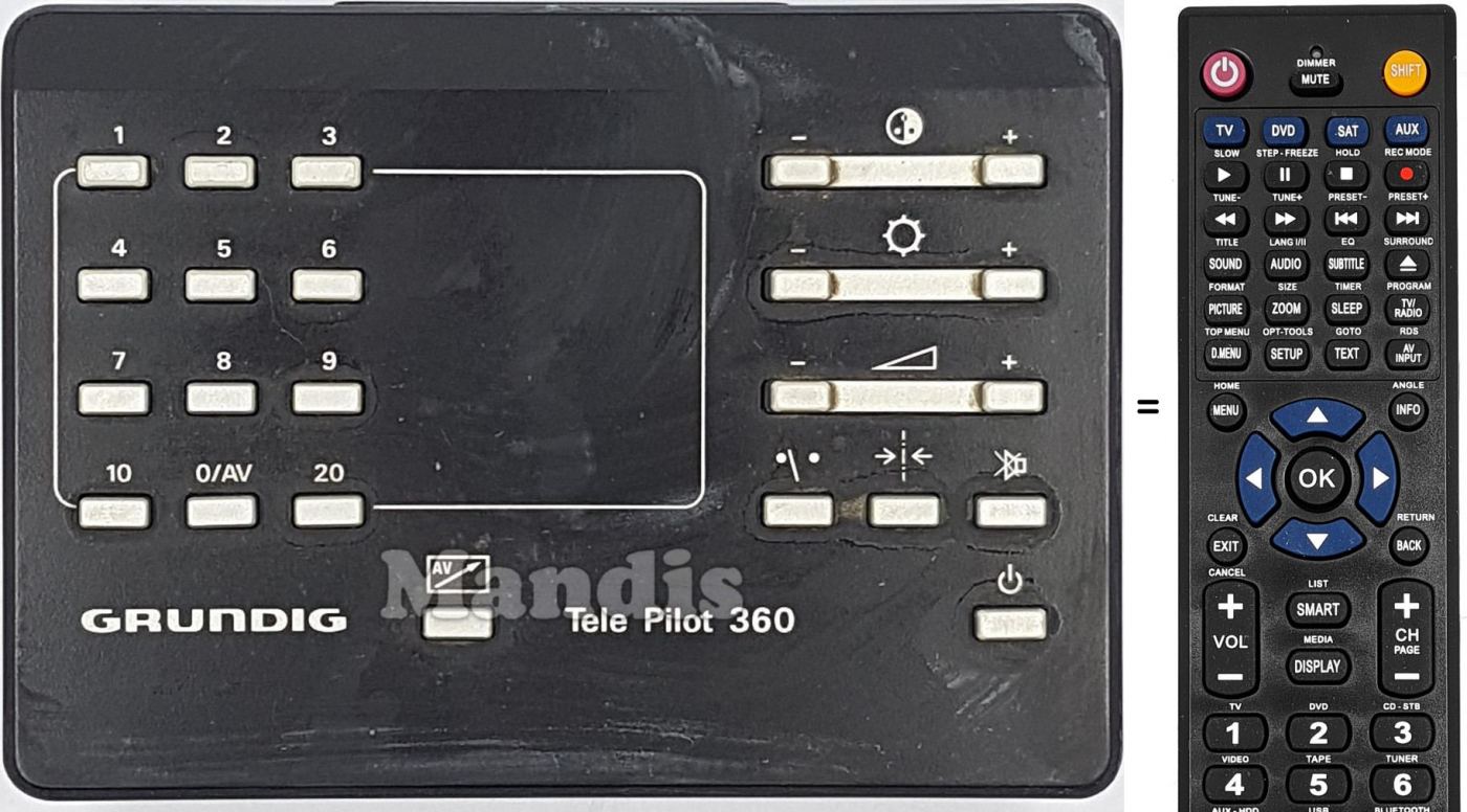 Replacement remote control TP360