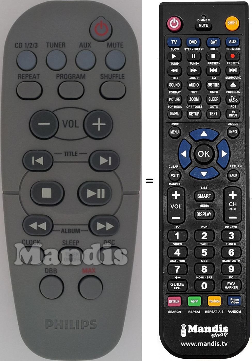 Replacement remote control 313923815461