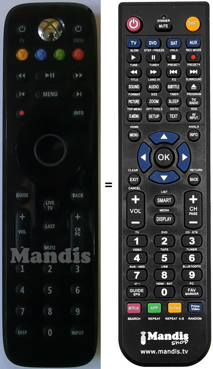 Replacement remote control MICROSOFT XBOX 360