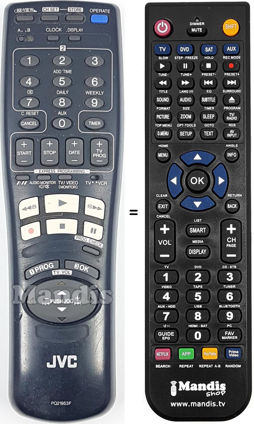 Replacement remote control PQ21953F