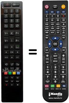 Replacement remote control RC4847