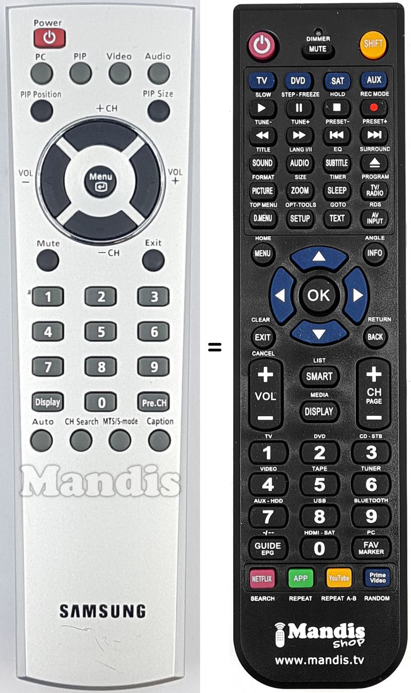 Replacement remote control REMCON2041