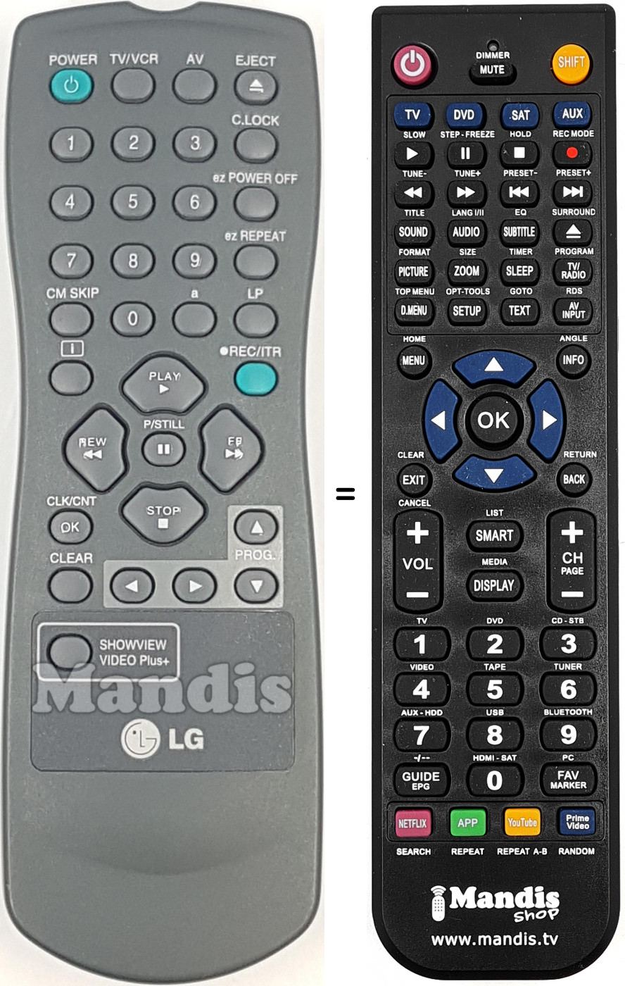 Replacement remote control REMCON2085