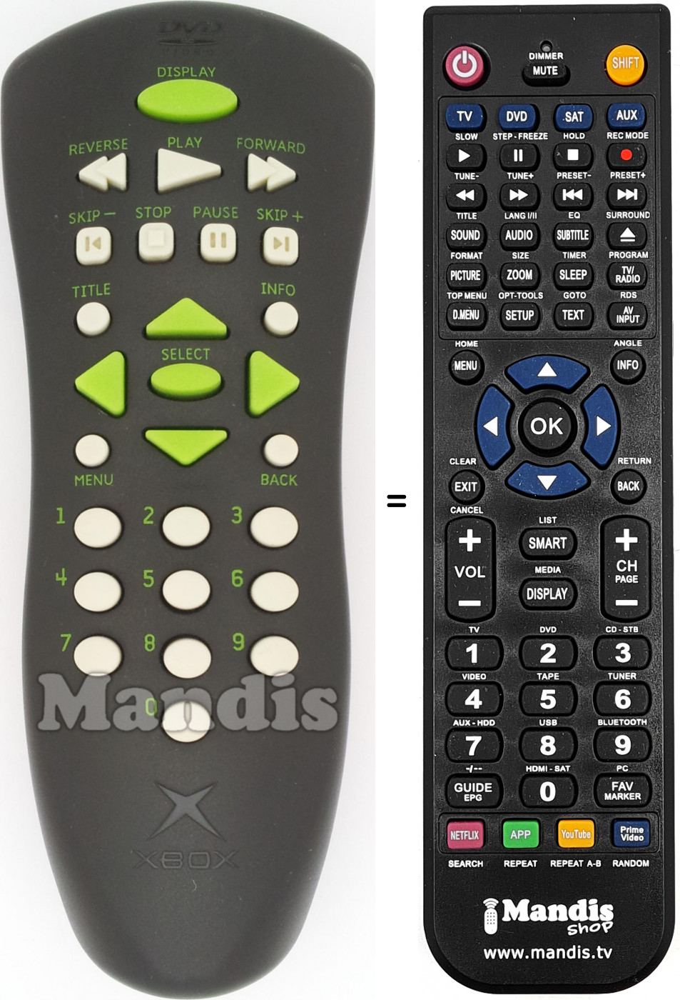 Replacement remote control MICROSOFT XBOX