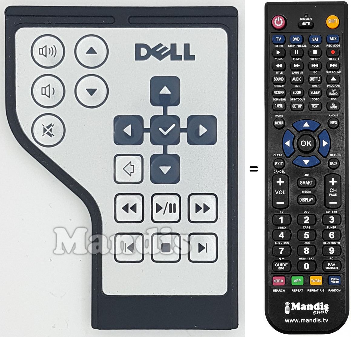 Replacement remote control RC1761701-00