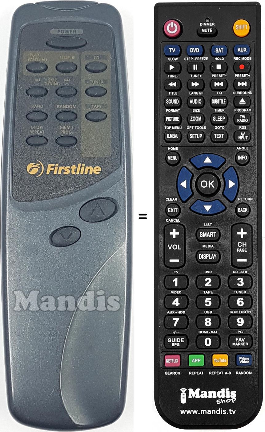 Replacement remote control FIRST002