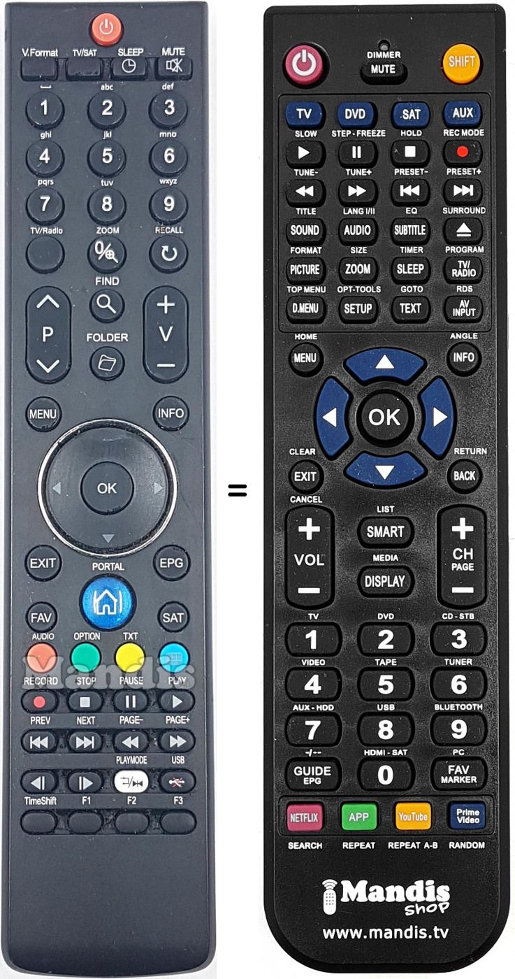 Replacement remote control H0F15J399GPD10