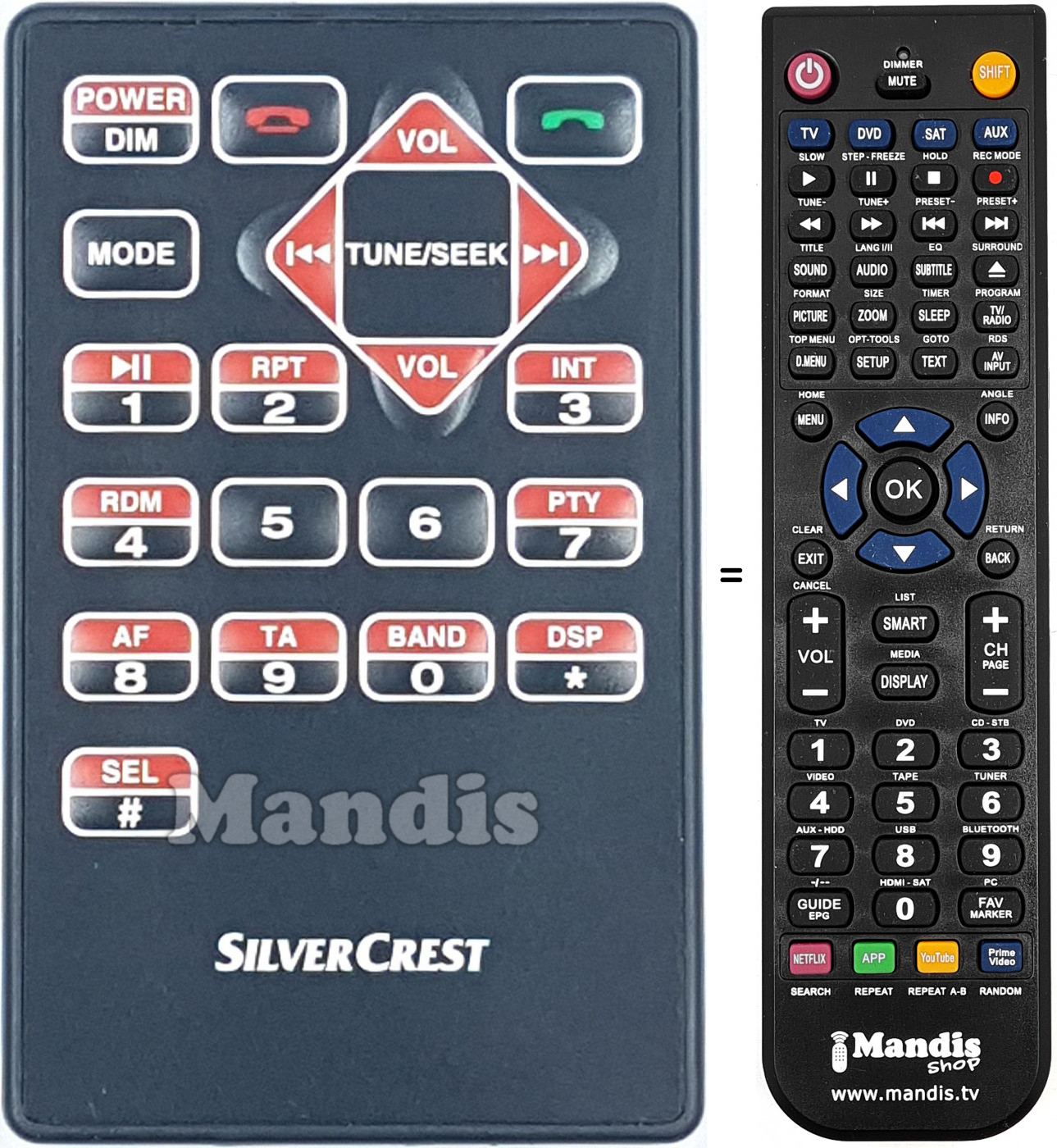 Replacement remote control KH2377