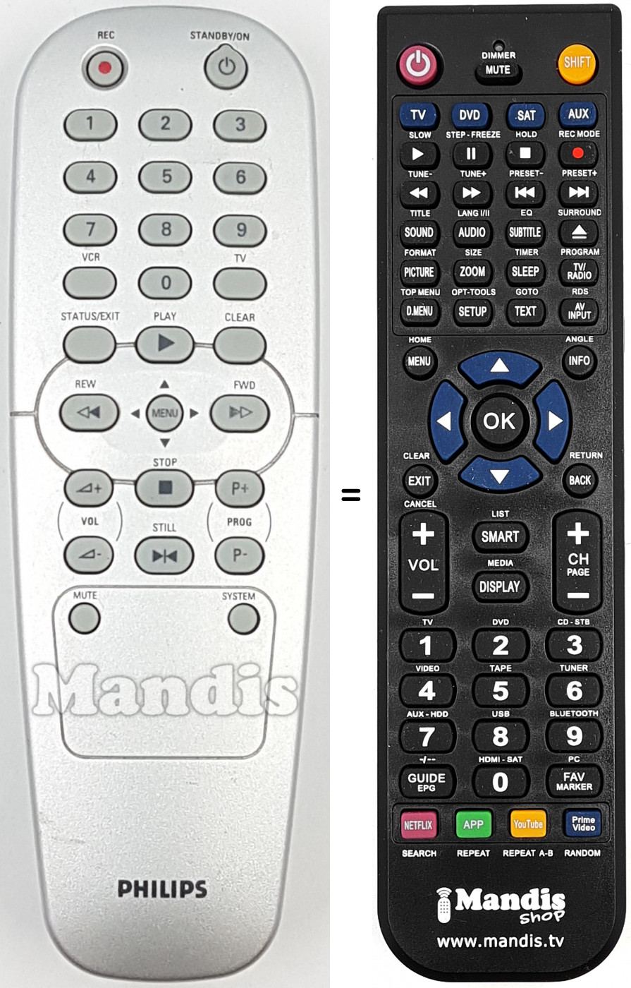 Replacement remote control REMCON1724