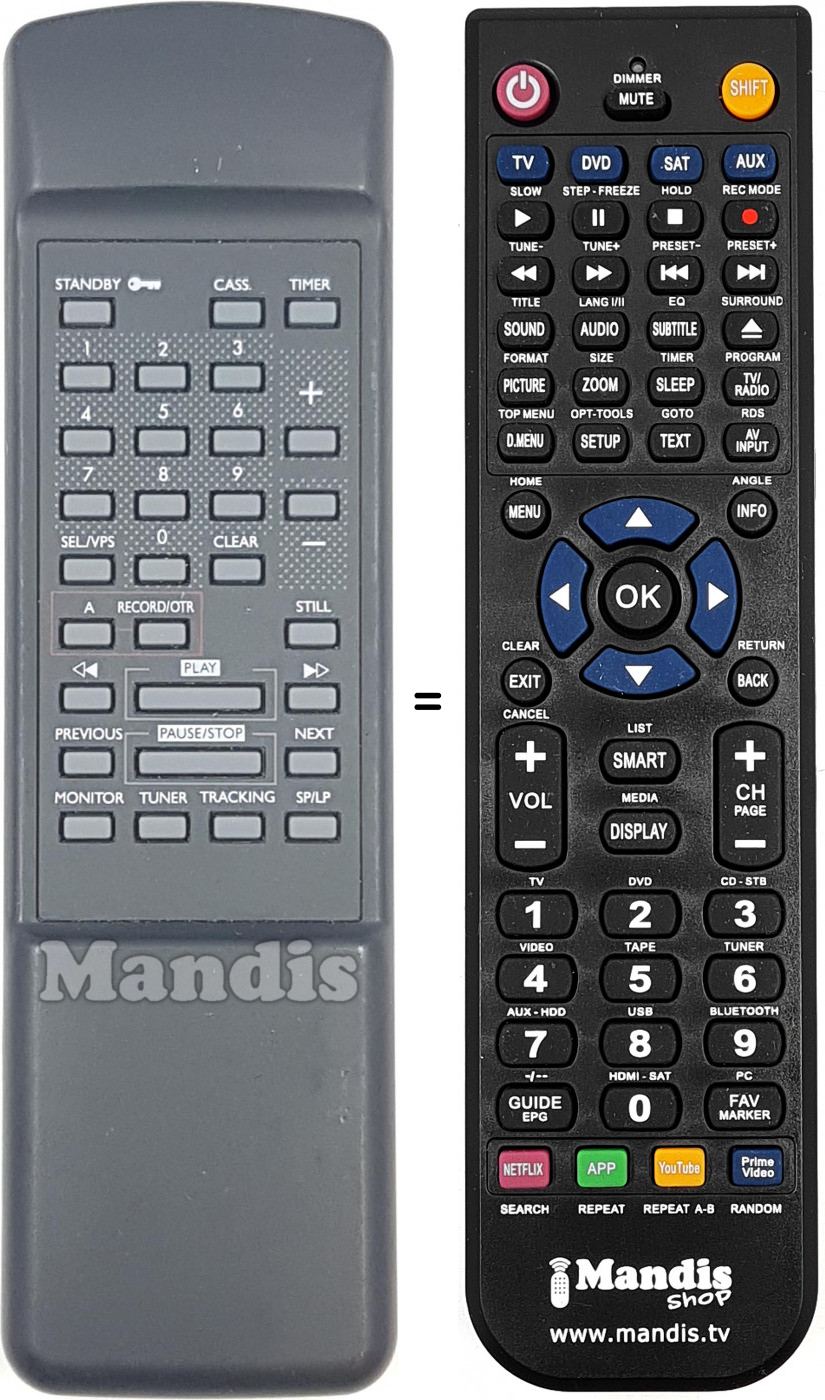 Replacement remote control REMCON1729