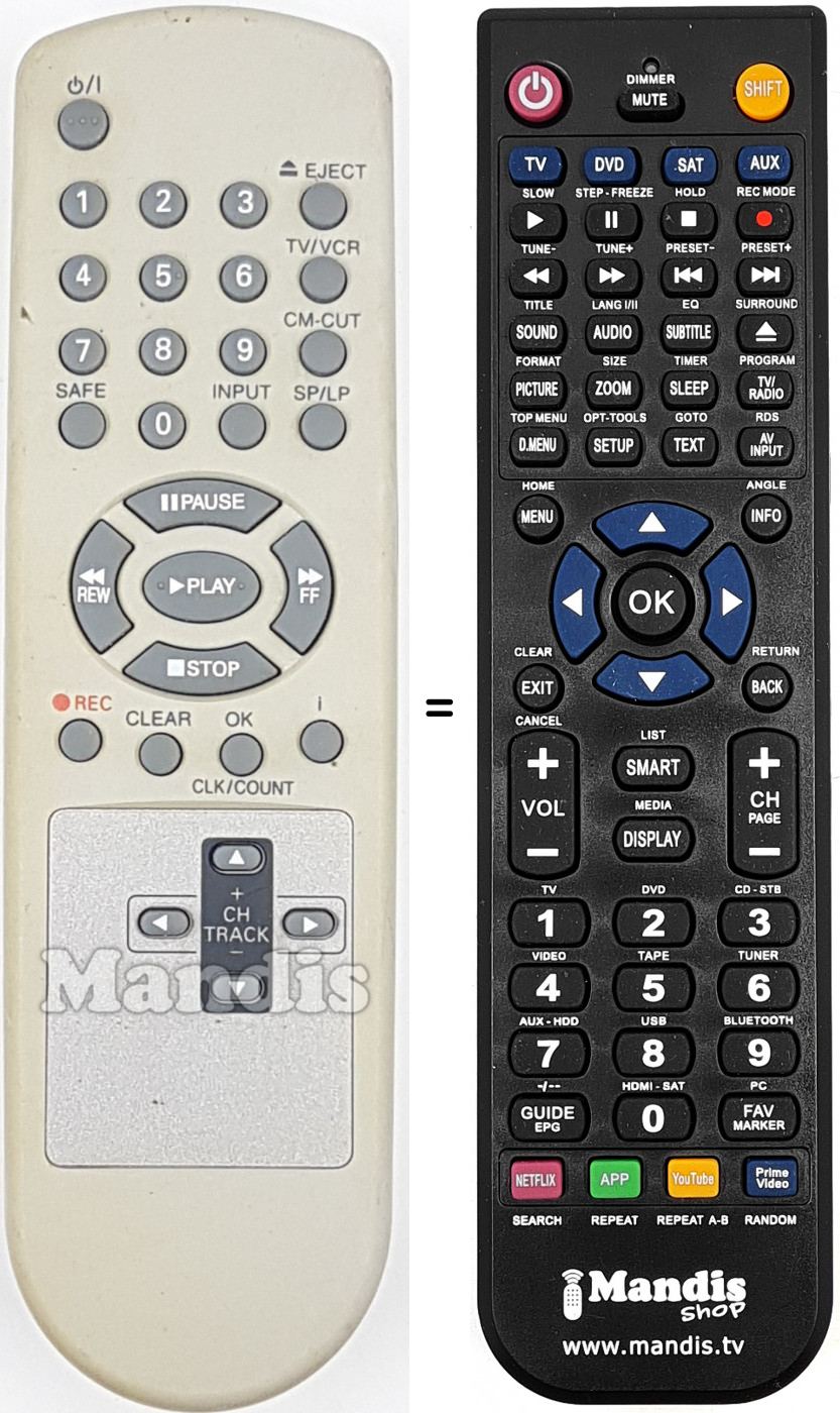Replacement remote control REMCON1808