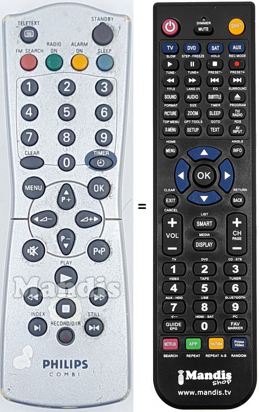 Replacement remote control REMCON1849