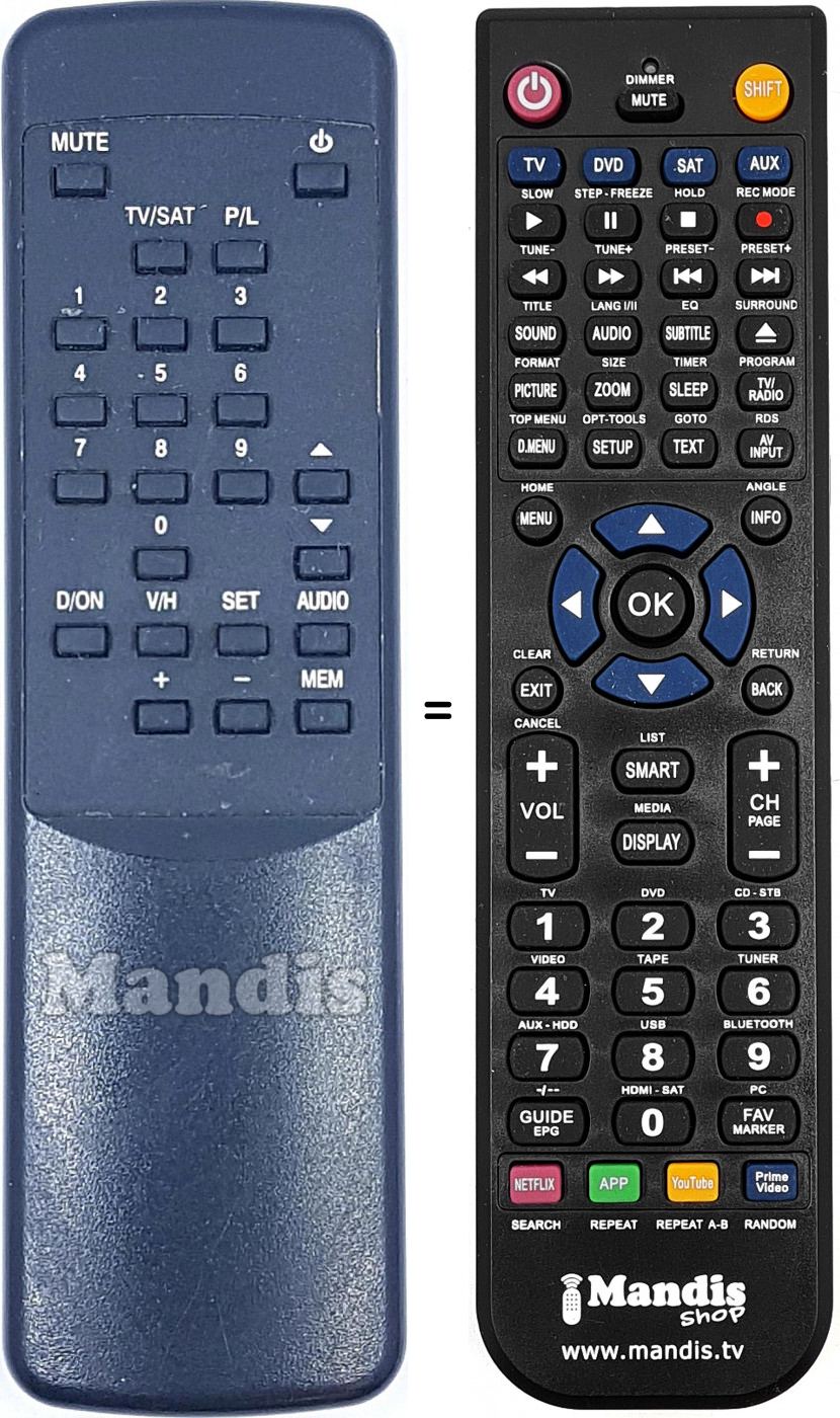 Replacement remote control REMCON1912