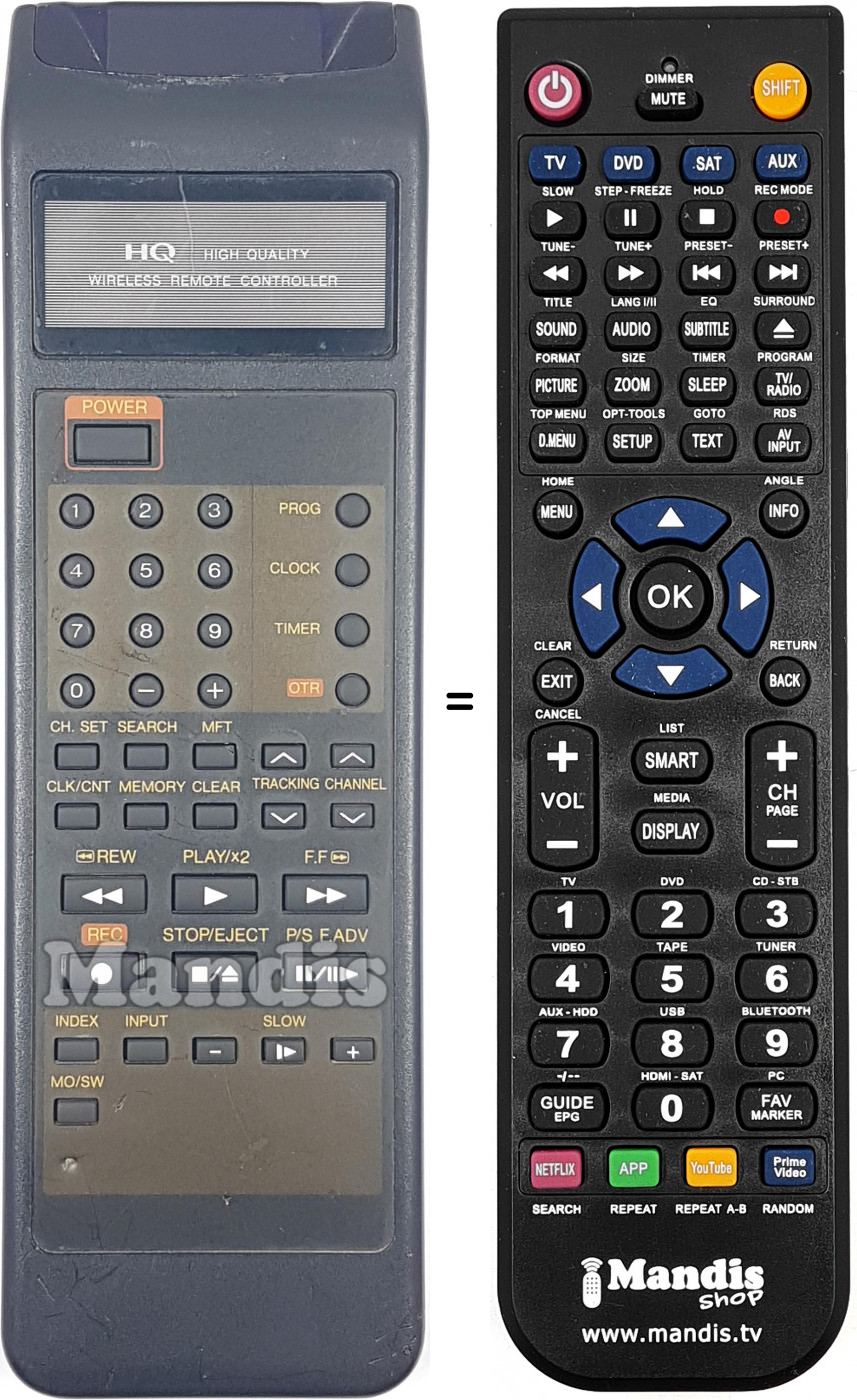 Replacement remote control REMCON1934