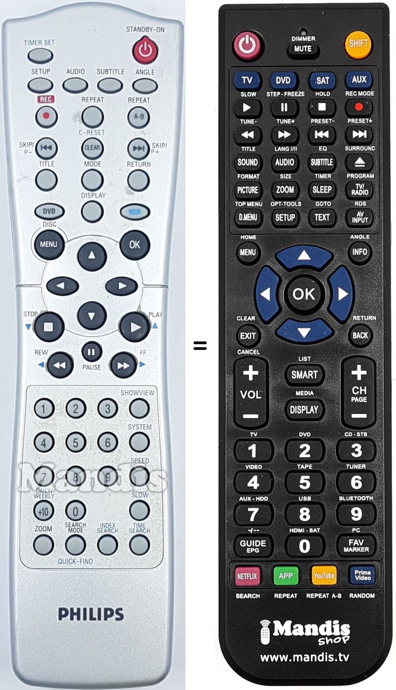 Replacement remote control REMCON1938
