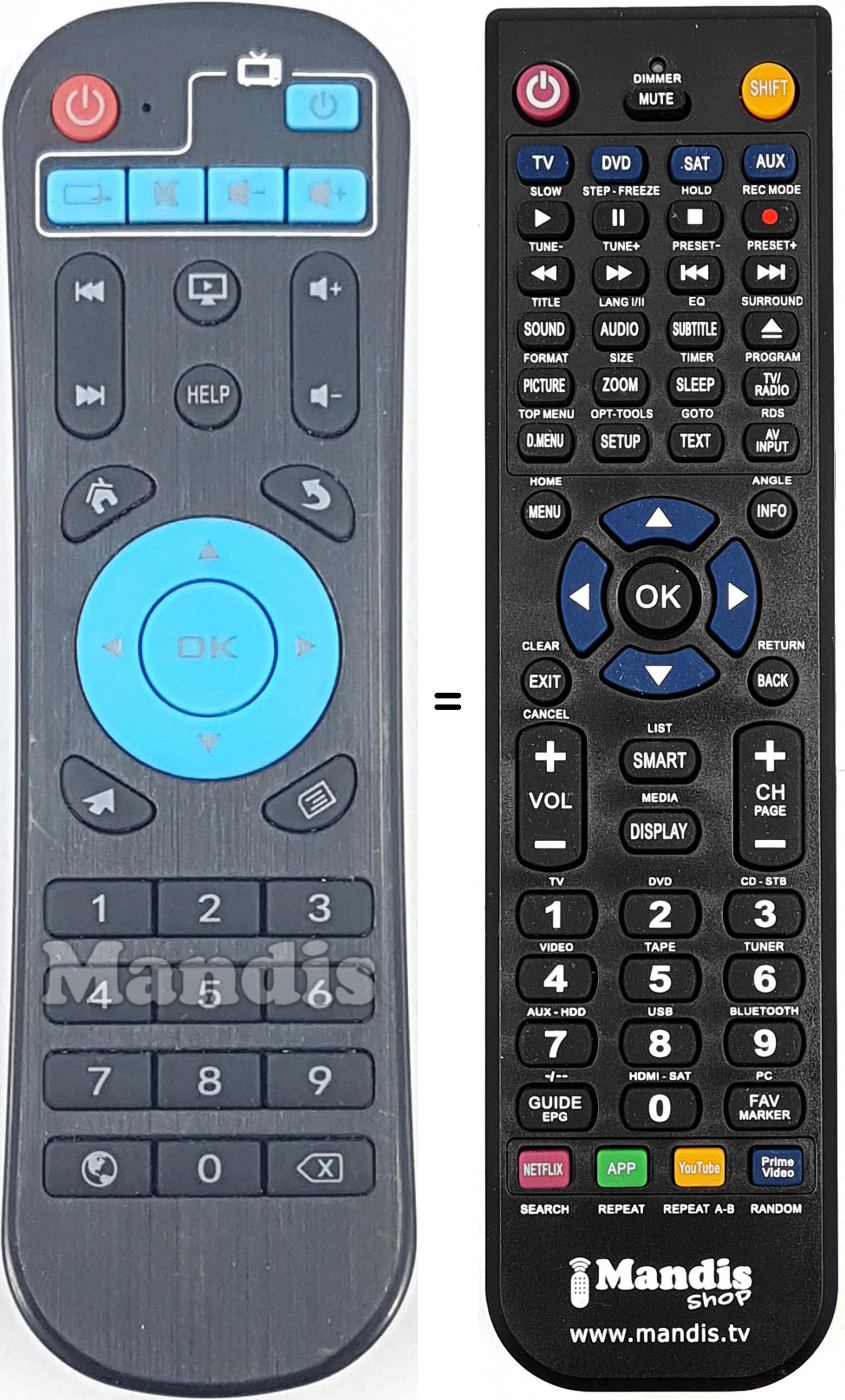 Replacement remote control REMCON1941