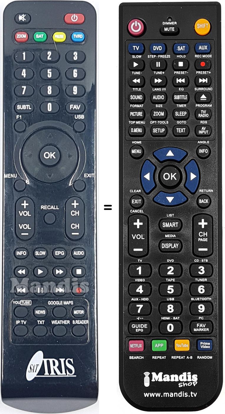 Replacement remote control REMCON1981