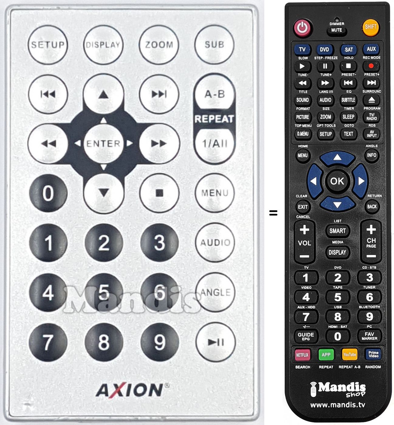 Replacement remote control REMCON2004
