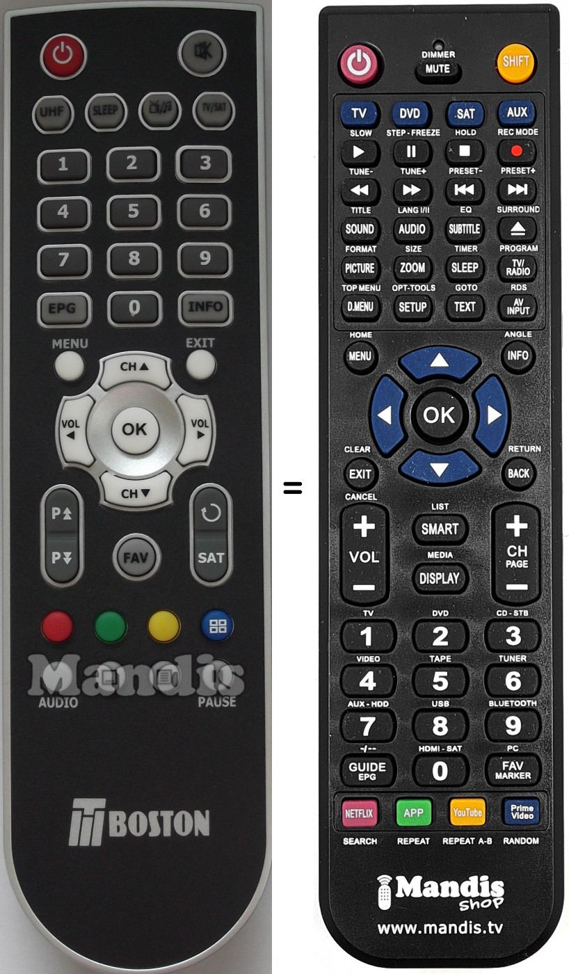 Replacement remote control RS7174