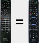Original remote control RMT-TZ120E (149317611)