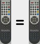 Original remote control RC1180 (20457057)