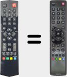 Original remote control RC 3000 E 02 (04TCLTEL0223)