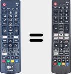 Universal remote control Universal TV LG