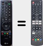 Universal remote control Universal TV LG