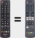 Universal remote control Universal TV LG